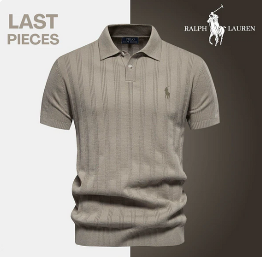 Men’s Textured Polo Shirt by RL