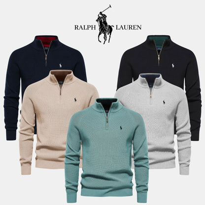 Men's R&L™ Zip Neck Sweater (Clearance)