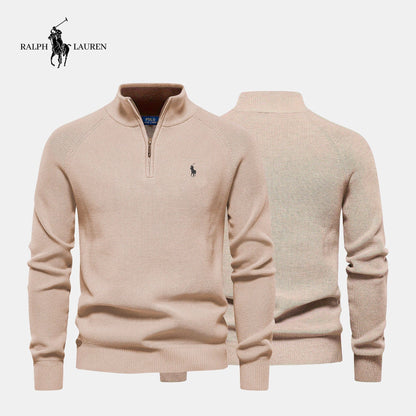 Men's R&L™ Zip Neck Sweater (Clearance)