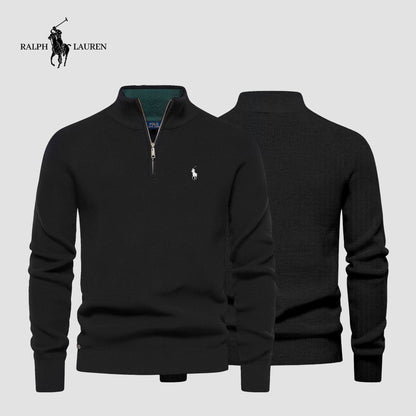 Men's R&L™ Zip Neck Sweater (Clearance)