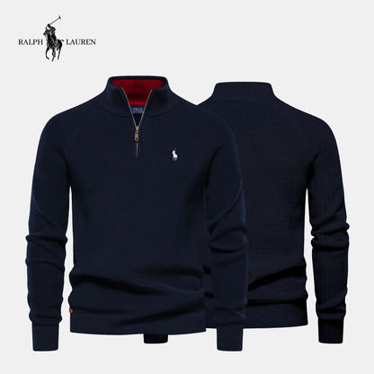 Men's R&L™ Zip Neck Sweater (Clearance)