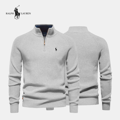 Men's R&L™ Zip Neck Sweater (Clearance)