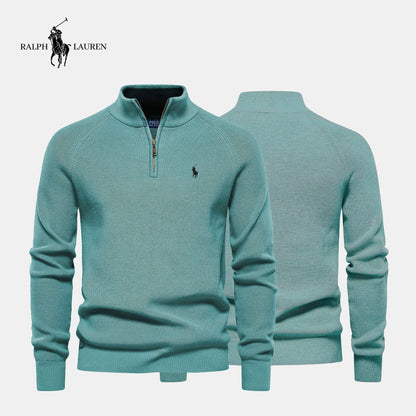 Men's R&L™ Zip Neck Sweater (Clearance)
